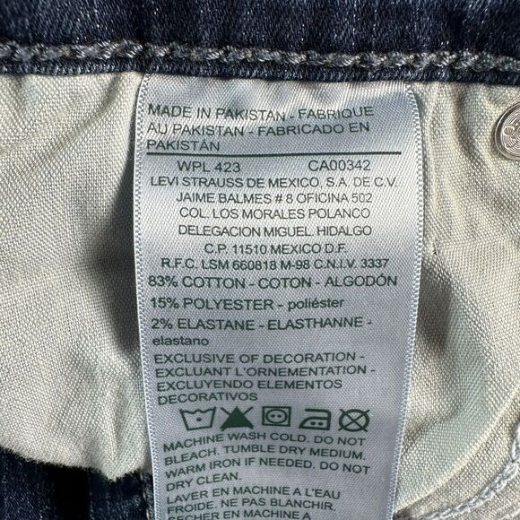 Levi's Signature CURVY STRAIGHT Size 22 Short High Rise Jeans Denim Pants 38x27 - Picture 8 of 10
